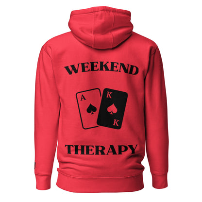 Weekend Therapy Poker Hoodie – Ace King Spades Edition by Weekend Therapy™ – Weekend Therapy Clothing