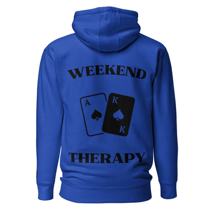 Weekend Therapy Poker Hoodie – Ace King Spades Edition by Weekend Therapy™ – Weekend Therapy Clothing