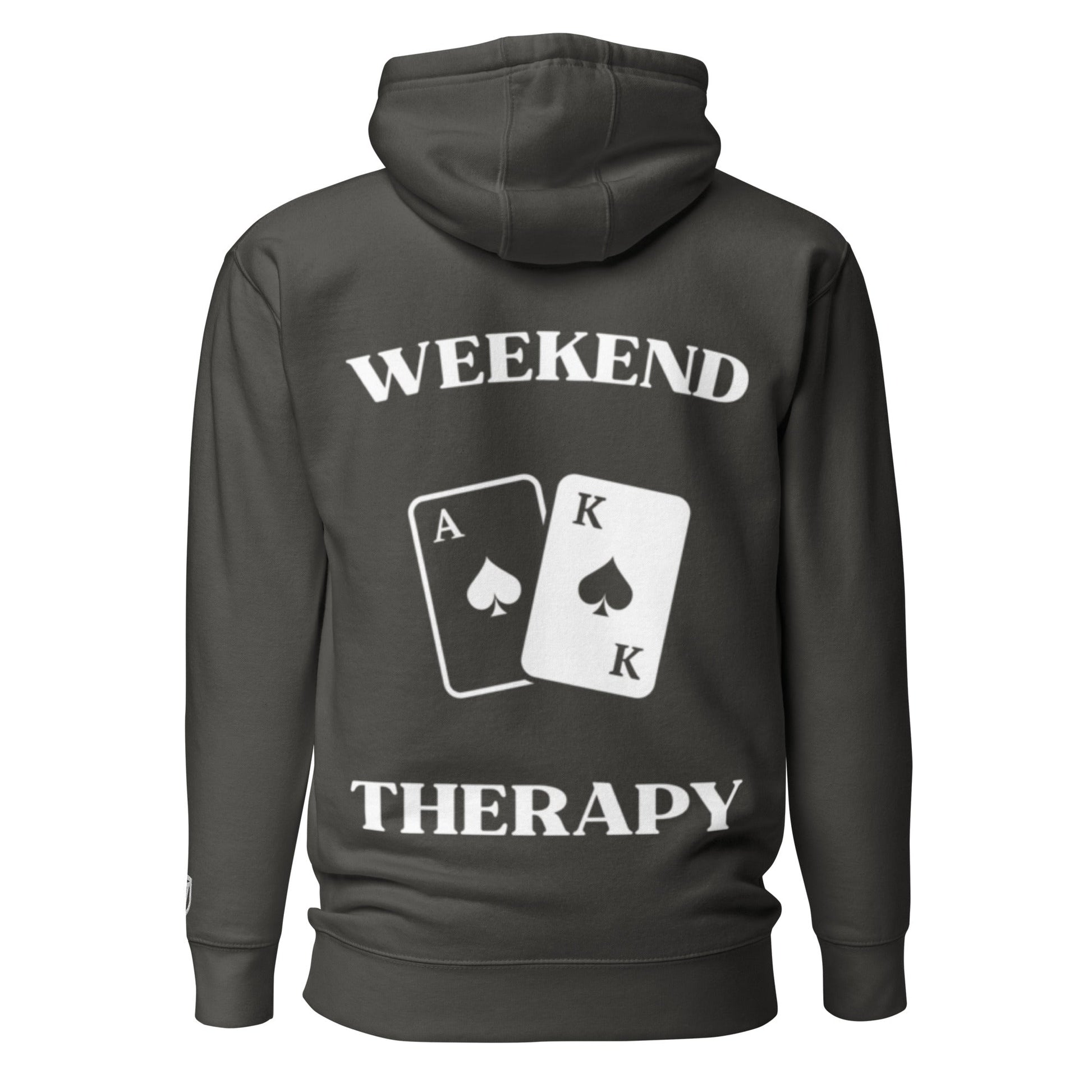 Weekend Therapy Poker Hoodie – Ace King Spades Edition by Weekend Therapy™ – Weekend Therapy Clothing