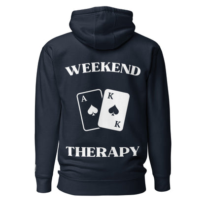 Weekend Therapy Poker Hoodie – Ace King Spades Edition by Weekend Therapy™ – Weekend Therapy Clothing