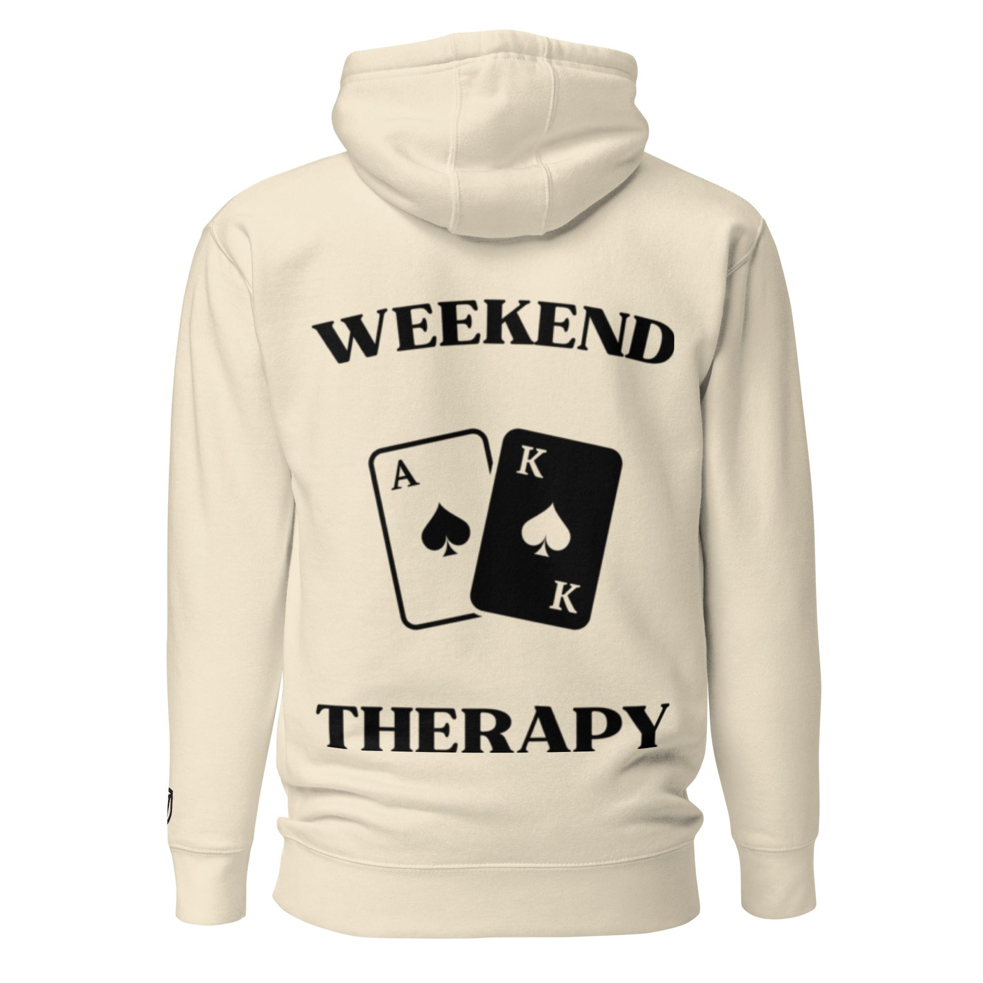 Weekend Therapy Poker Hoodie – Ace King Spades Edition by Weekend Therapy™ – Weekend Therapy Clothing