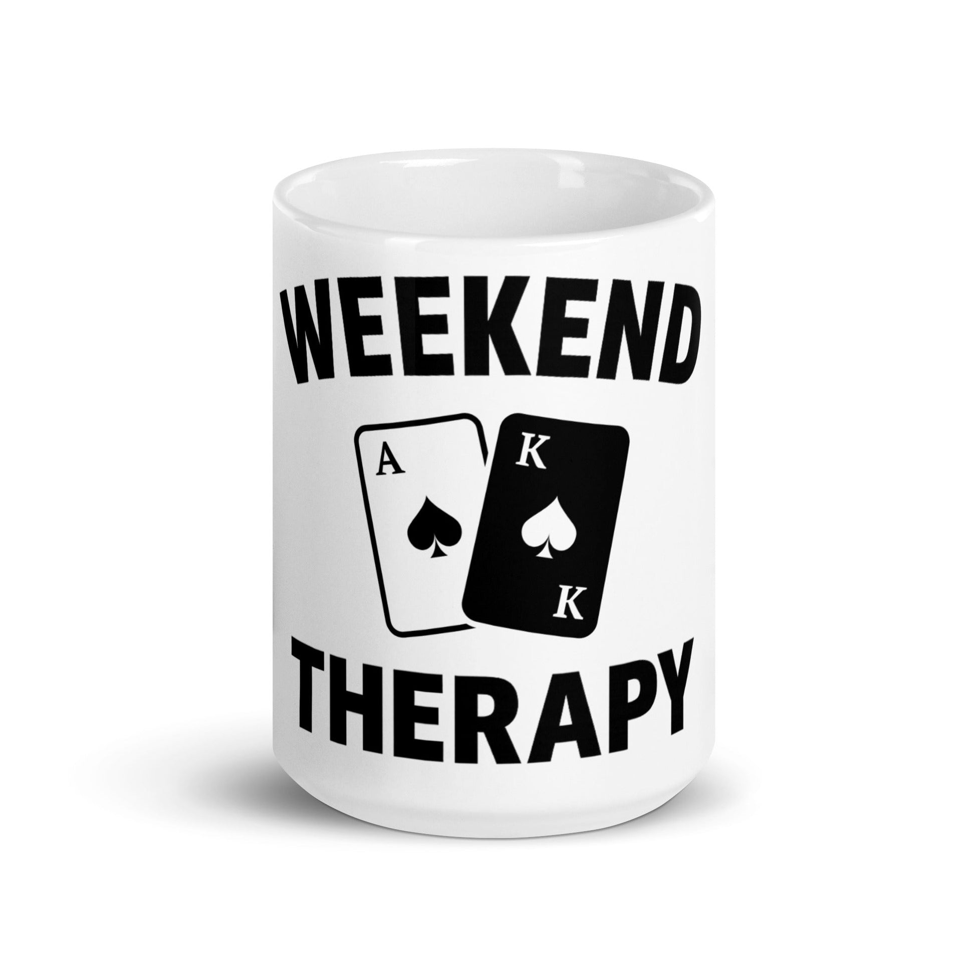 Weekend Therapy Poker Mug – Ace King Spades Edition by Weekend Therapy™ – Weekend Therapy Clothing
