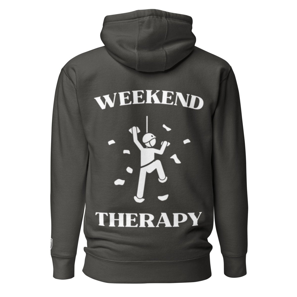 Weekend Therapy Rock Climbing Hoodie – Chalk Toss Edition by Weekend Therapy™ – Weekend Therapy Clothing