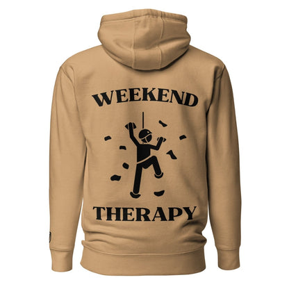 Weekend Therapy Rock Climbing Hoodie – Chalk Toss Edition by Weekend Therapy™ – Weekend Therapy Clothing