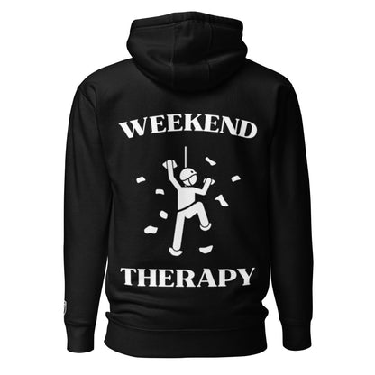 Weekend Therapy Rock Climbing Hoodie – Chalk Toss Edition by Weekend Therapy™ – Weekend Therapy Clothing