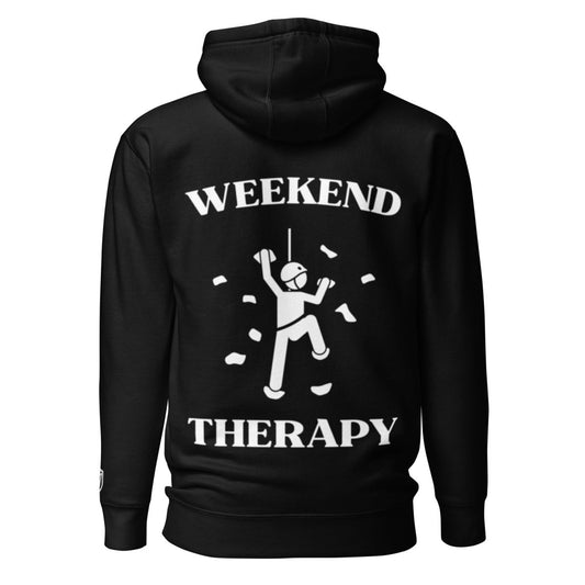 Weekend Therapy Rock Climbing Hoodie – Chalk Toss Edition by Weekend Therapy™ – Weekend Therapy Clothing