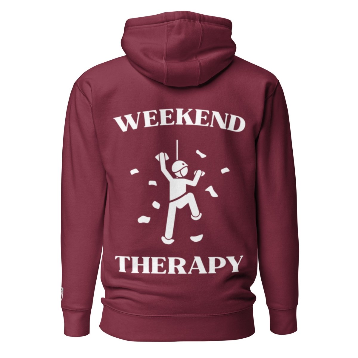 Weekend Therapy Rock Climbing Hoodie – Chalk Toss Edition by Weekend Therapy™ – Weekend Therapy Clothing
