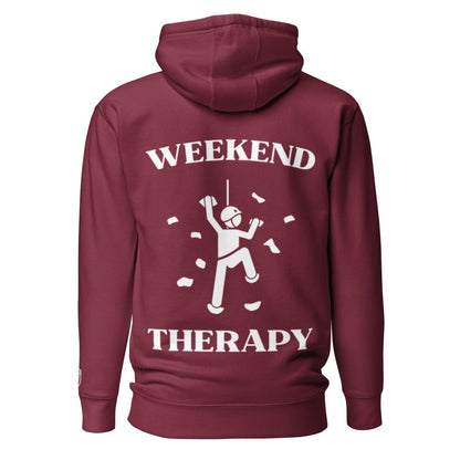 Weekend Therapy Rock Climbing Hoodie – Chalk Toss Edition by Weekend Therapy™ – Weekend Therapy Clothing