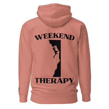 Weekend Therapy Rock Climbing Hoodie – Edge Hang Edition by Weekend Therapy™ – Weekend Therapy Clothing