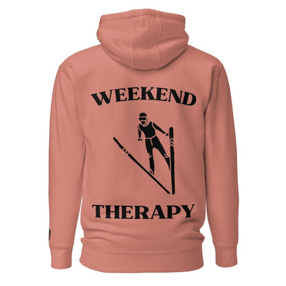 Weekend Therapy Skiing Hoodie – Long Jump Edition by Weekend Therapy™ – Weekend Therapy Clothing