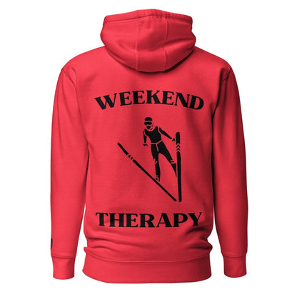 Weekend Therapy Skiing Hoodie – Long Jump Edition by Weekend Therapy™ – Weekend Therapy Clothing