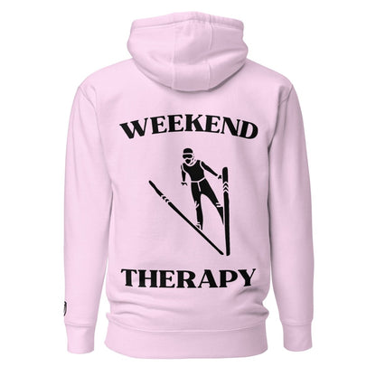 Weekend Therapy Skiing Hoodie – Long Jump Edition by Weekend Therapy™ – Weekend Therapy Clothing