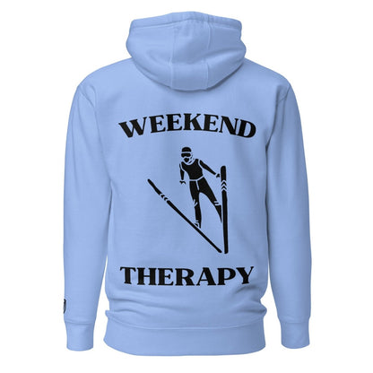 Weekend Therapy Skiing Hoodie – Long Jump Edition by Weekend Therapy™ – Weekend Therapy Clothing