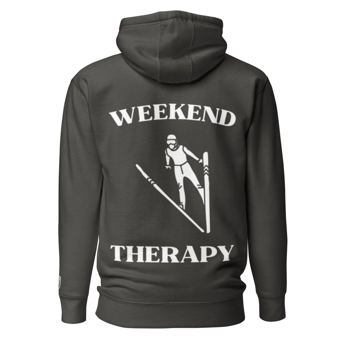 Weekend Therapy Skiing Hoodie – Long Jump Edition by Weekend Therapy™ – Weekend Therapy Clothing