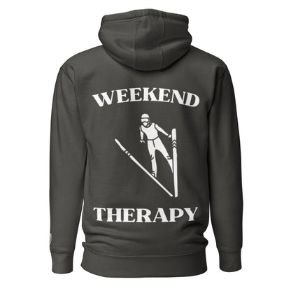 Weekend Therapy Skiing Hoodie – Long Jump Edition by Weekend Therapy™ – Weekend Therapy Clothing