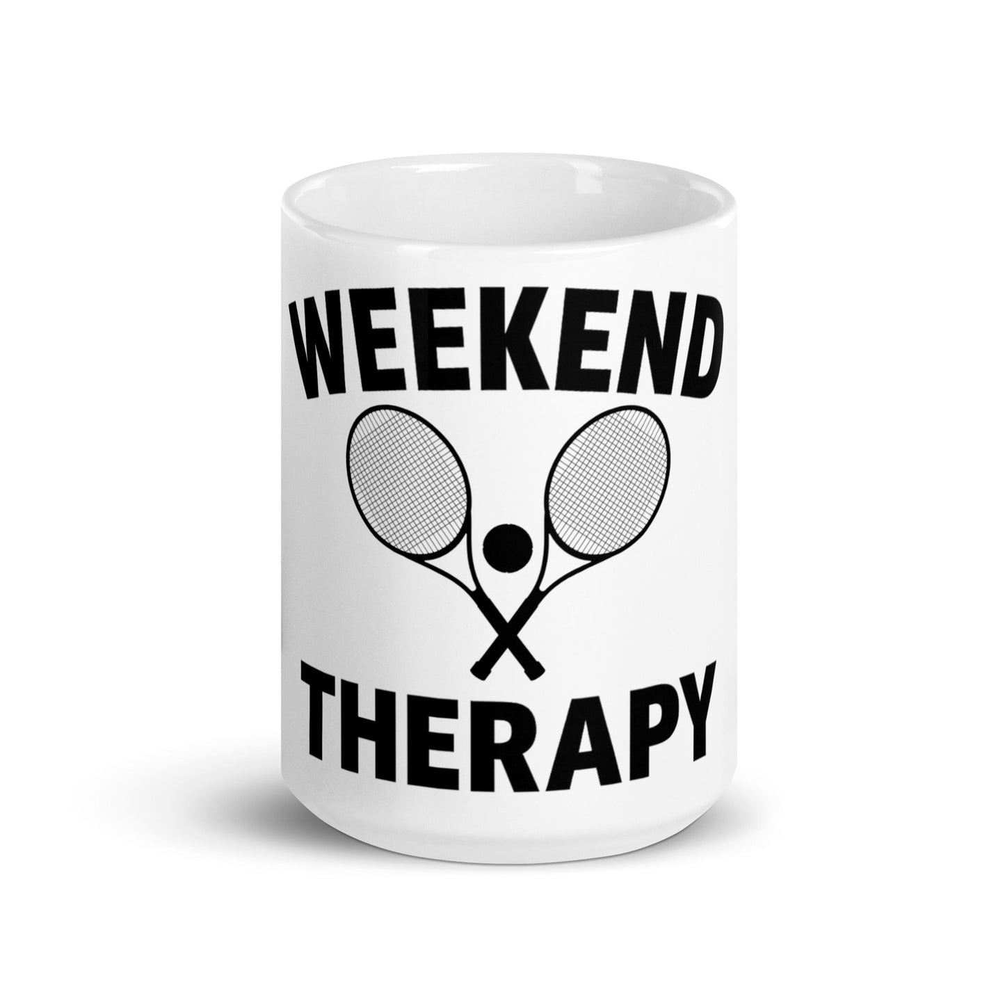 Weekend Therapy Tennis Mug – Racket Edition by Weekend Therapy™ – Weekend Therapy Clothing