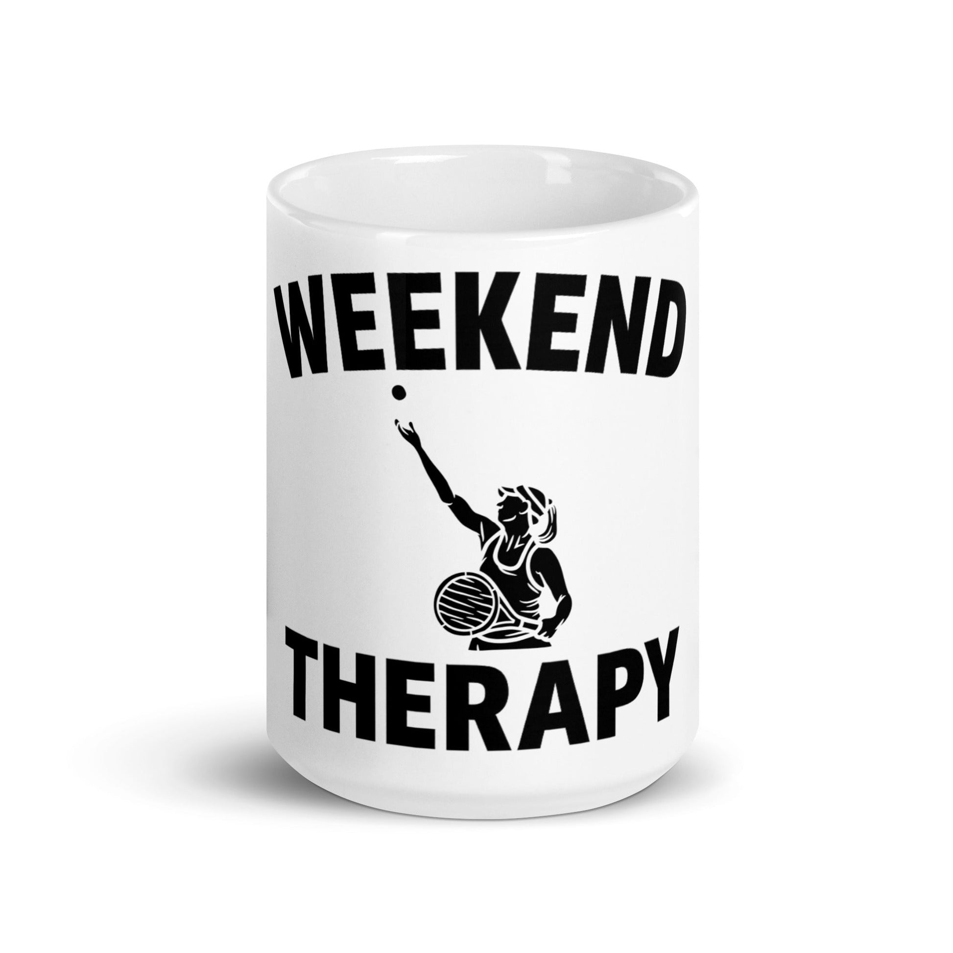 Weekend Therapy Tennis Mug – Serve Edition by Weekend Therapy™ – Weekend Therapy Clothing