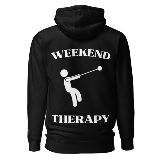 Weekend Therapy Track & Field Hoodie – Hammer Throw Edition by Weekend Therapy™ – Weekend Therapy Clothing