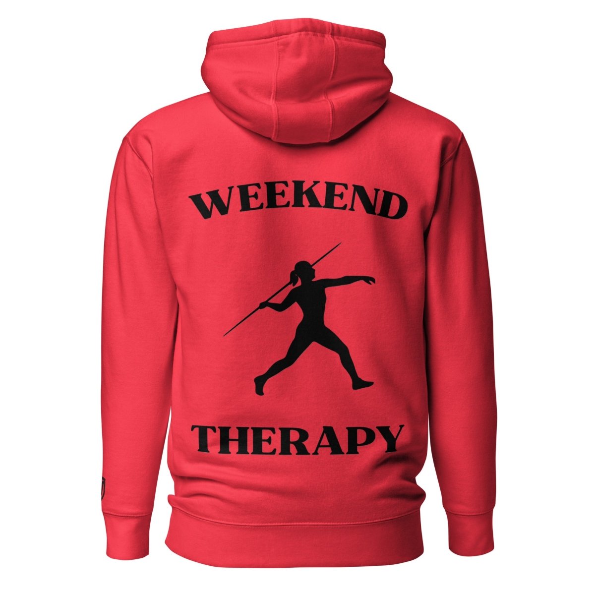 Weekend Therapy Track & Field Hoodie – Javelin Throw Edition by Weekend Therapy™ – Weekend Therapy Clothing
