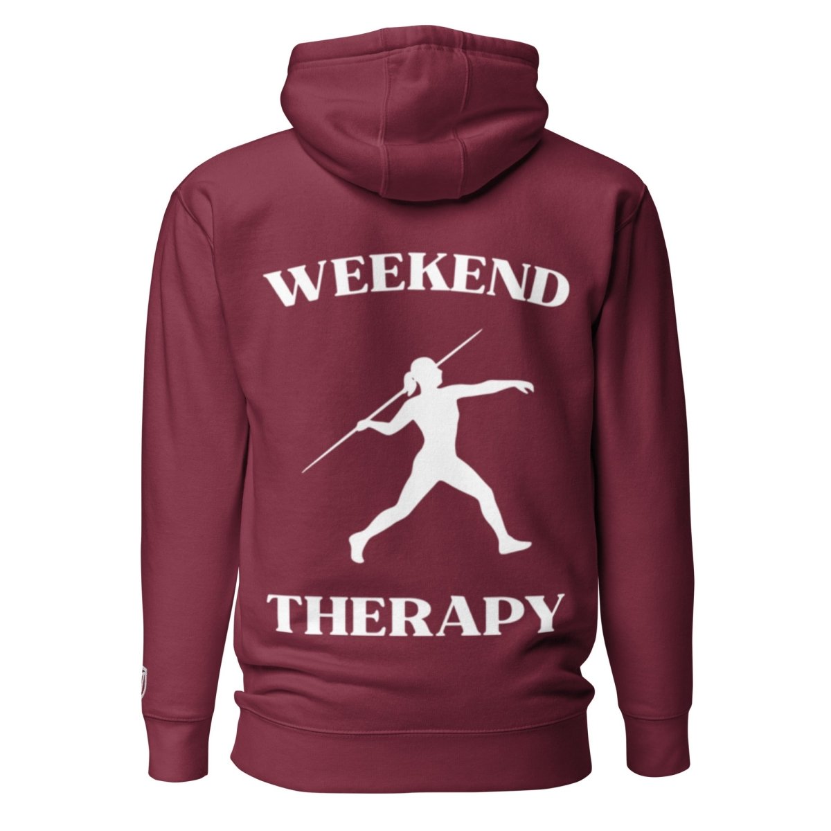 Weekend Therapy Track & Field Hoodie – Javelin Throw Edition by Weekend Therapy™ – Weekend Therapy Clothing
