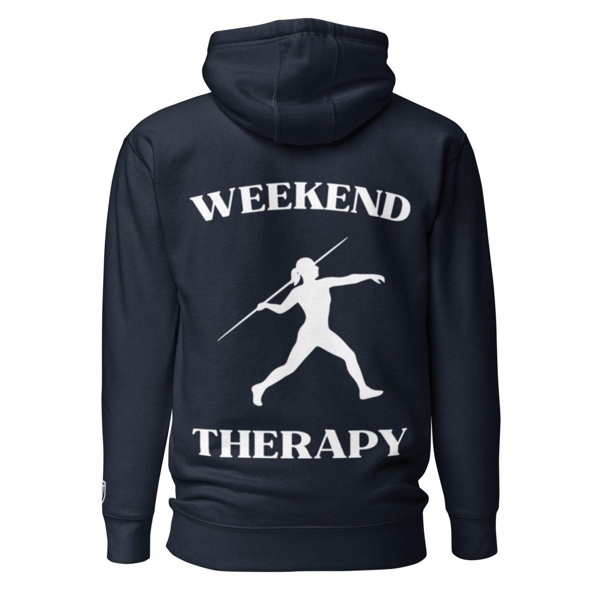 Weekend Therapy Track & Field Hoodie – Javelin Throw Edition by Weekend Therapy™ – Weekend Therapy Clothing