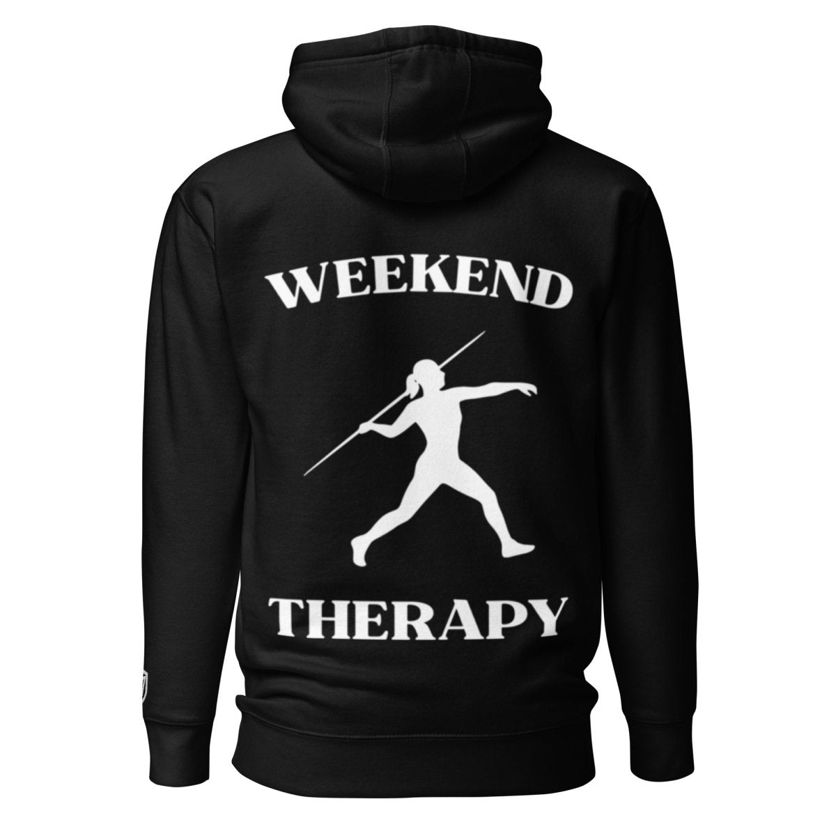 Weekend Therapy Track & Field Hoodie – Javelin Throw Edition by Weekend Therapy™ – Weekend Therapy Clothing
