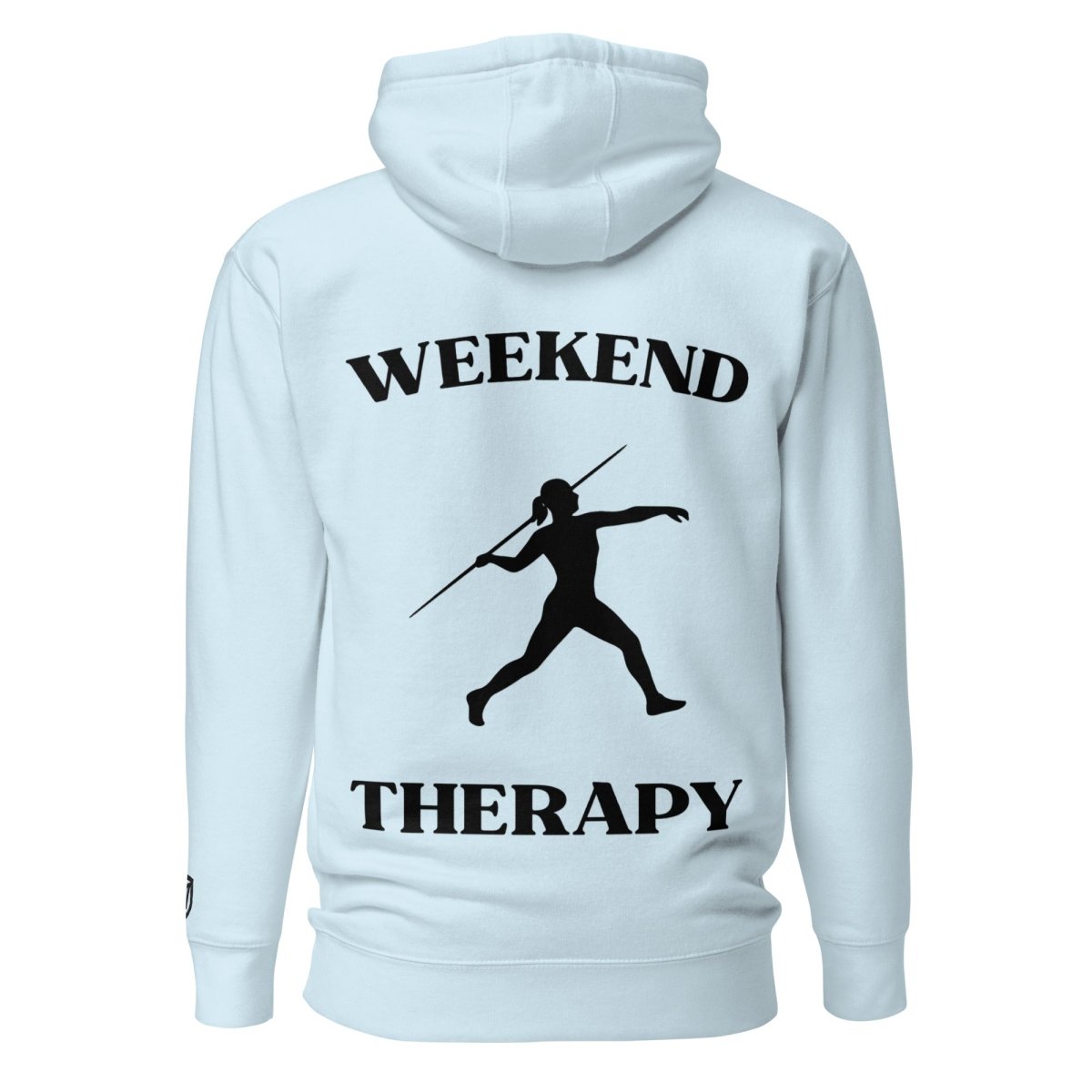 Weekend Therapy Track & Field Hoodie – Javelin Throw Edition by Weekend Therapy™ – Weekend Therapy Clothing