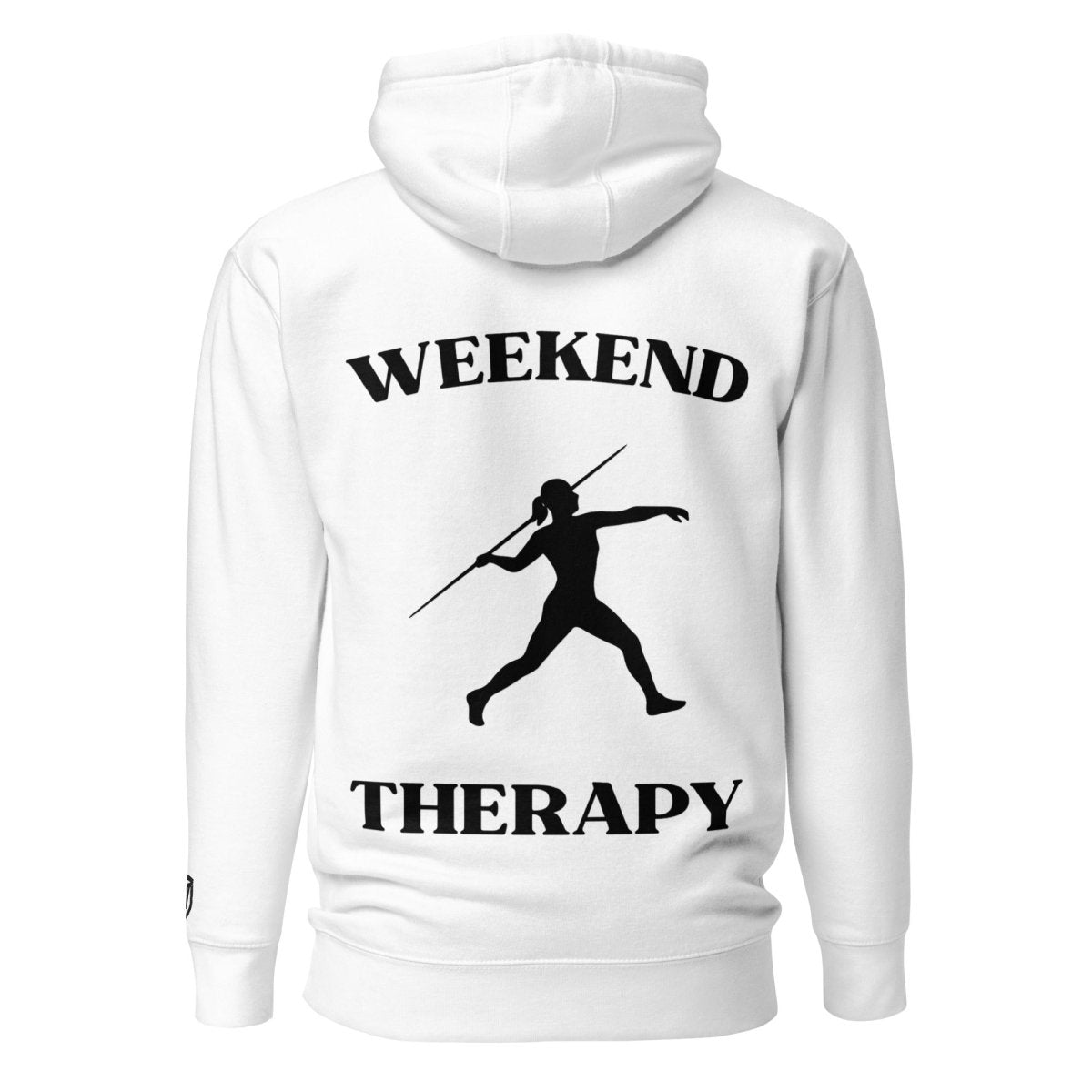 Weekend Therapy Track & Field Hoodie – Javelin Throw Edition by Weekend Therapy™ – Weekend Therapy Clothing
