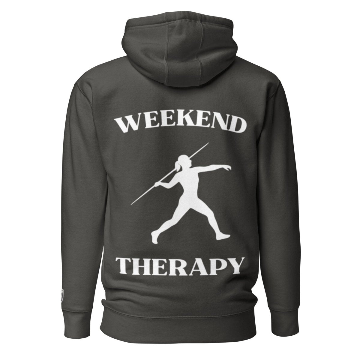 Weekend Therapy Track & Field Hoodie – Javelin Throw Edition by Weekend Therapy™ – Weekend Therapy Clothing