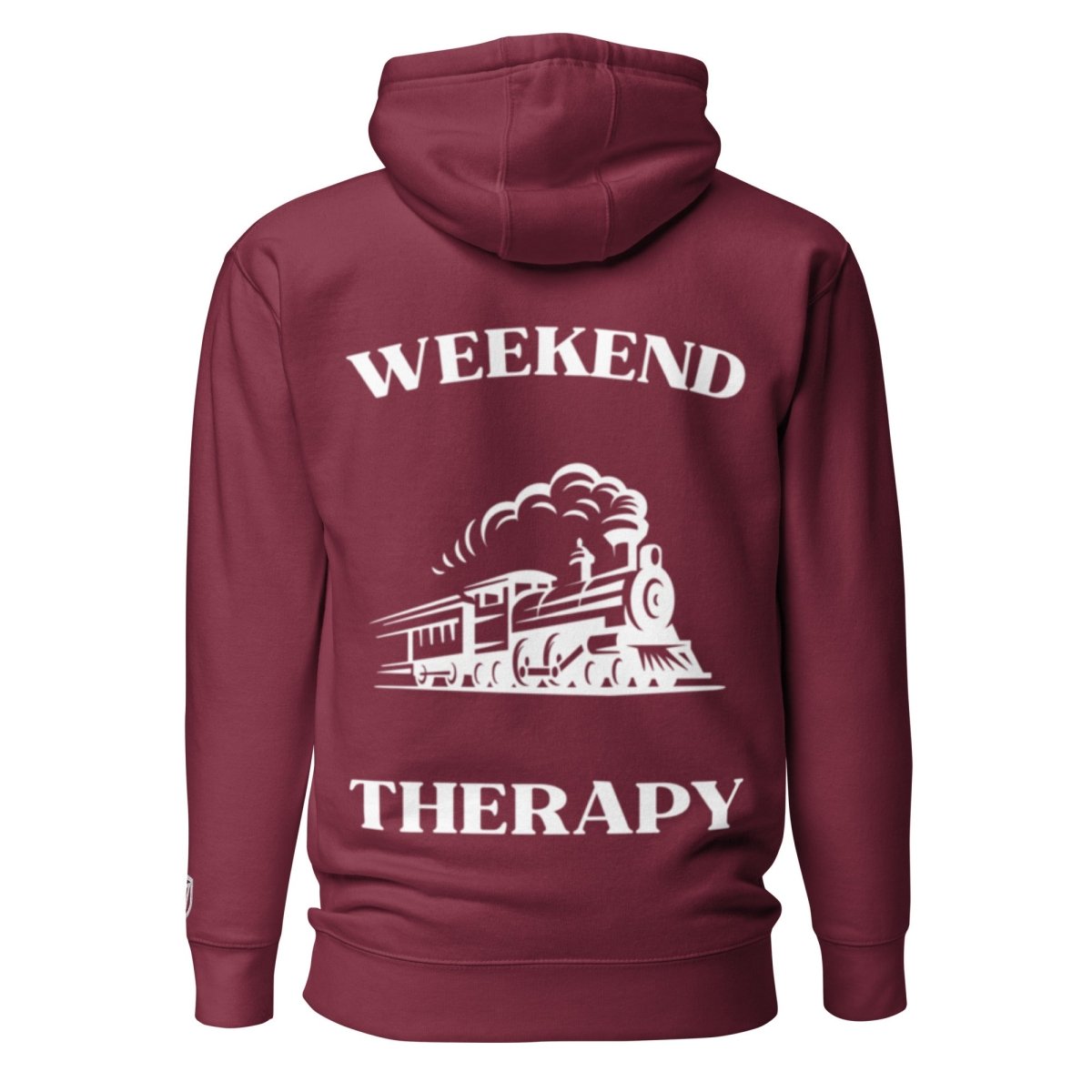 Weekend Therapy Train Hoodie – Full Steam Edition by Weekend Therapy™ – Weekend Therapy Clothing