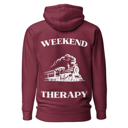 Weekend Therapy Train Hoodie – Full Steam Edition by Weekend Therapy™ – Weekend Therapy Clothing