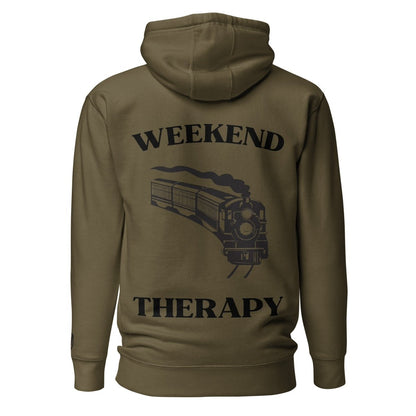 Weekend Therapy Train Hoodie – Railroad Edition by Weekend Therapy™ – Weekend Therapy Clothing