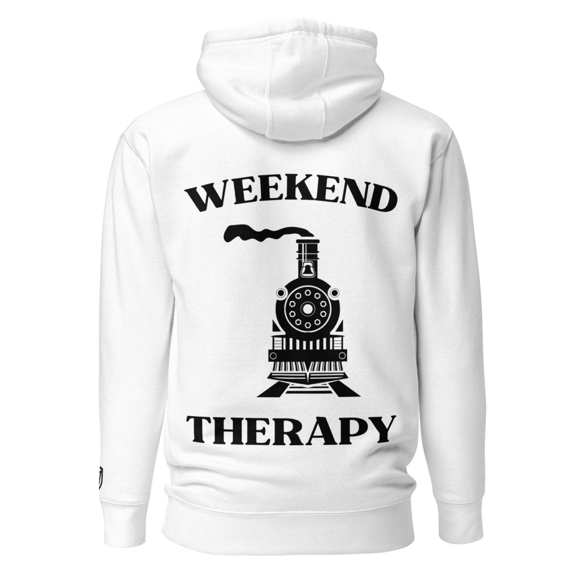 Weekend Therapy Train Hoodie – Steam Locomotive Edition by Weekend Therapy™ – Weekend Therapy Clothing