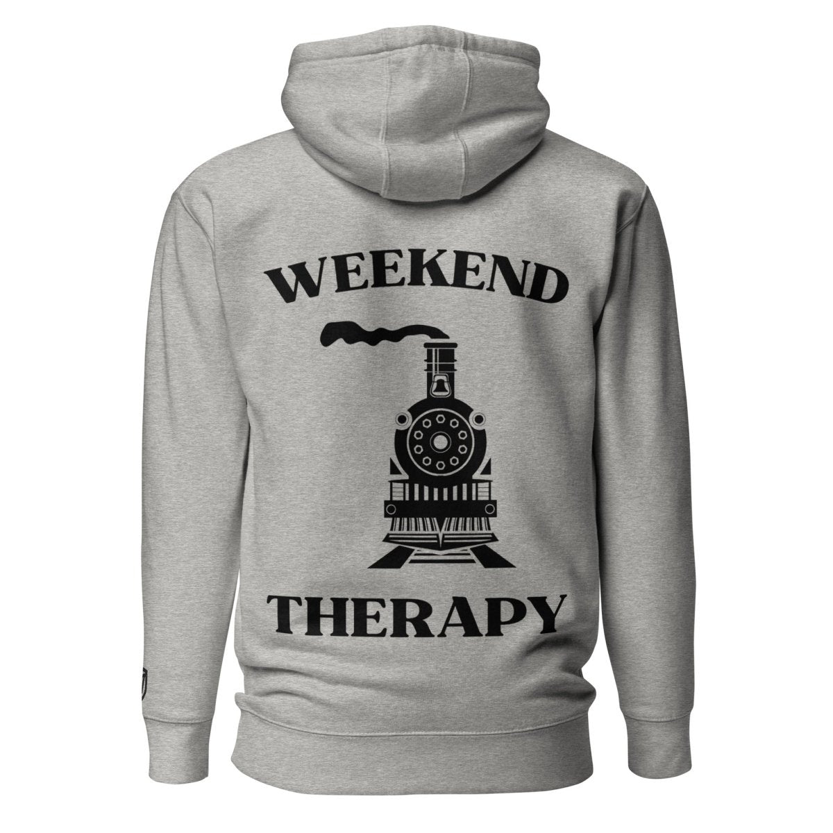 Weekend Therapy Train Hoodie – Steam Locomotive Edition by Weekend Therapy™ – Weekend Therapy Clothing