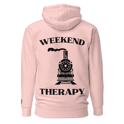 Weekend Therapy Train Hoodie – Steam Locomotive Edition by Weekend Therapy™ – Weekend Therapy Clothing