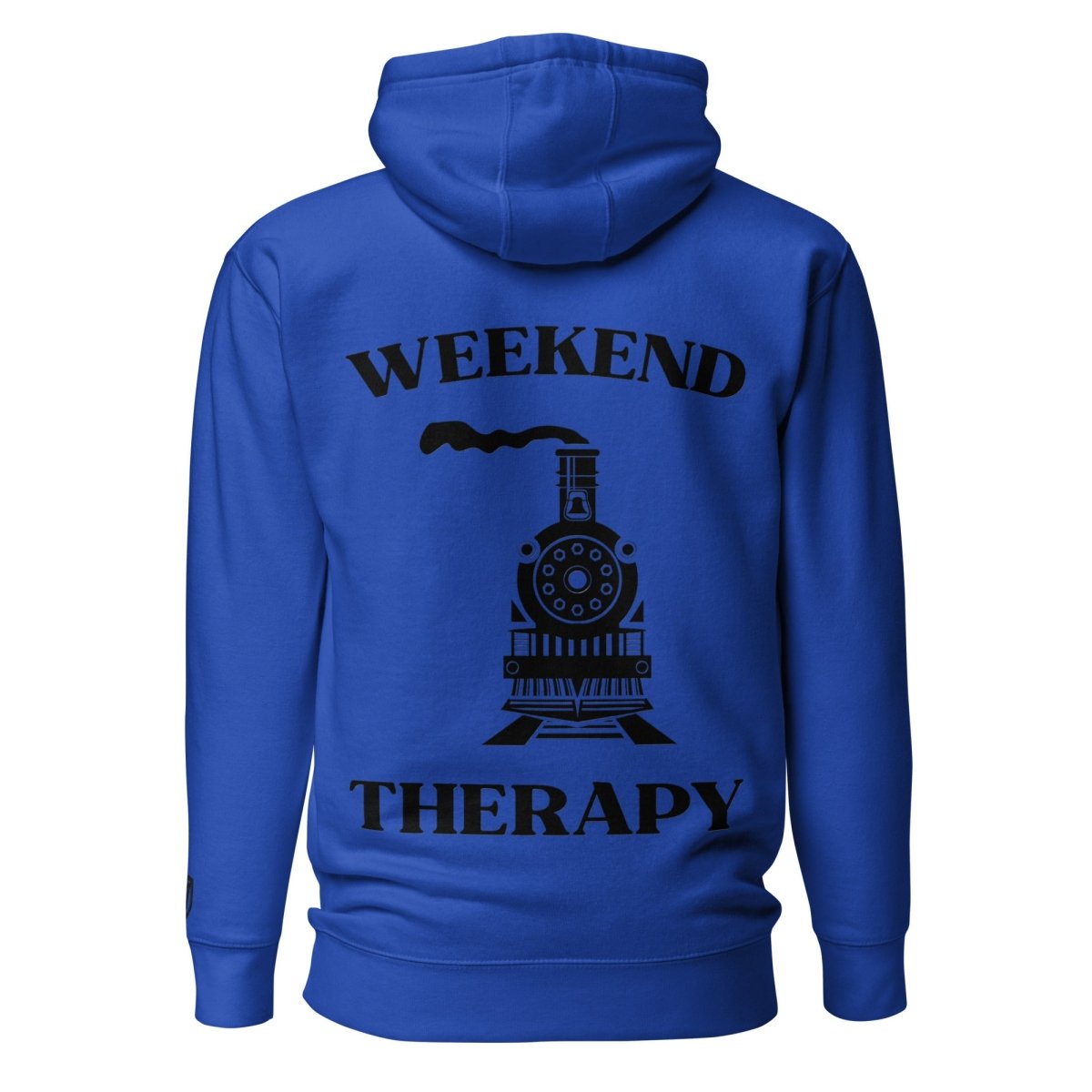Weekend Therapy Train Hoodie – Steam Locomotive Edition by Weekend Therapy™ – Weekend Therapy Clothing