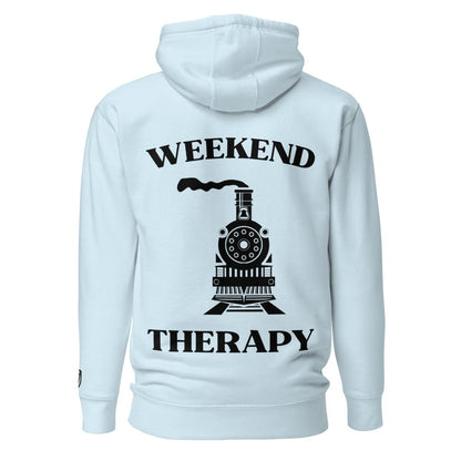 Weekend Therapy Train Hoodie – Steam Locomotive Edition by Weekend Therapy™ – Weekend Therapy Clothing