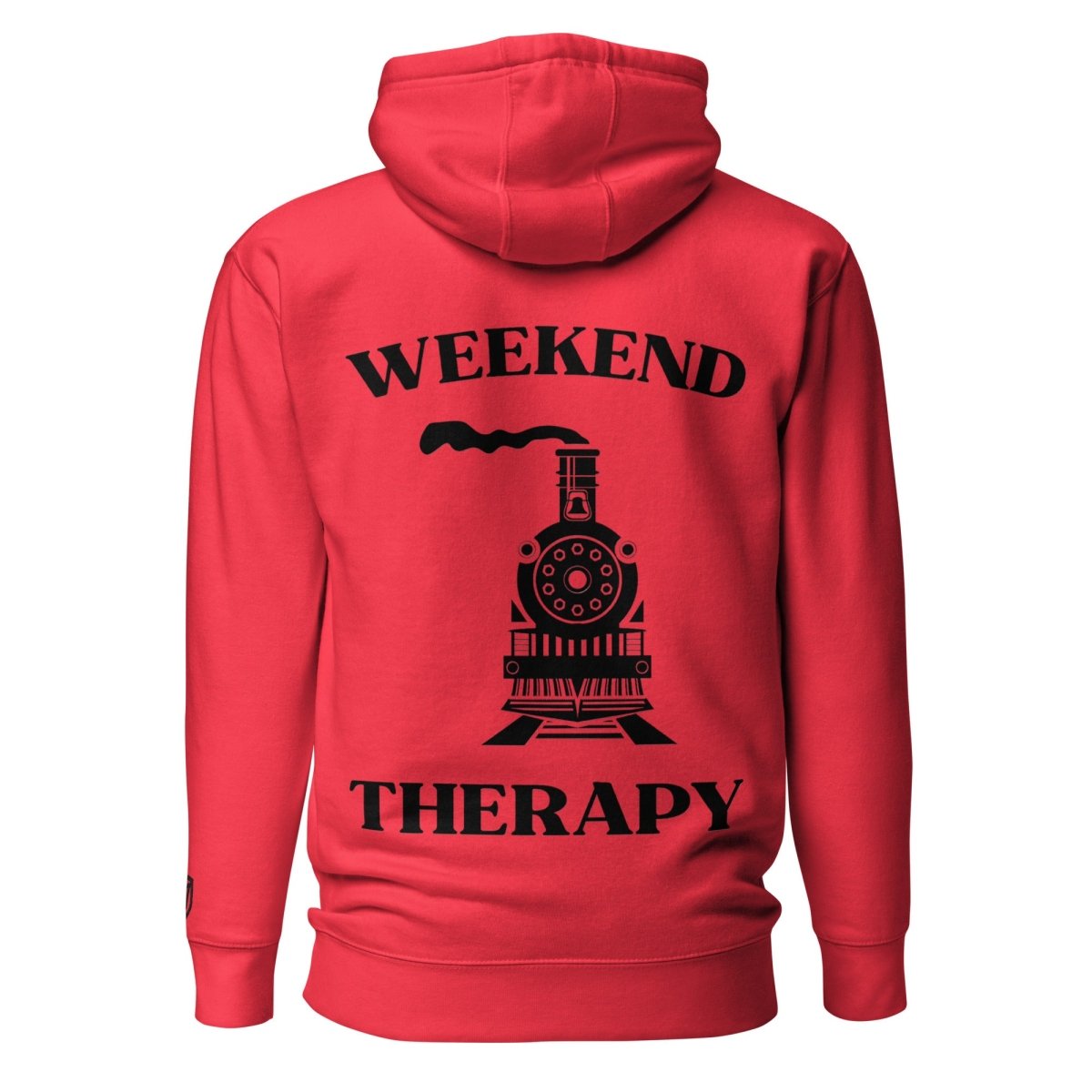 Weekend Therapy Train Hoodie – Steam Locomotive Edition by Weekend Therapy™ – Weekend Therapy Clothing