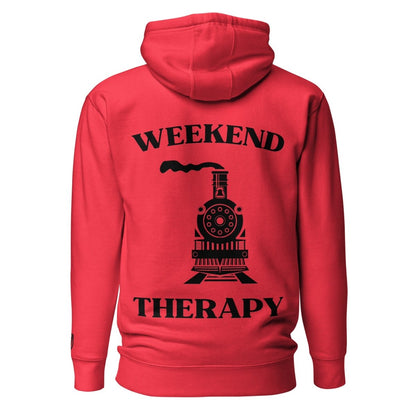 Weekend Therapy Train Hoodie – Steam Locomotive Edition by Weekend Therapy™ – Weekend Therapy Clothing