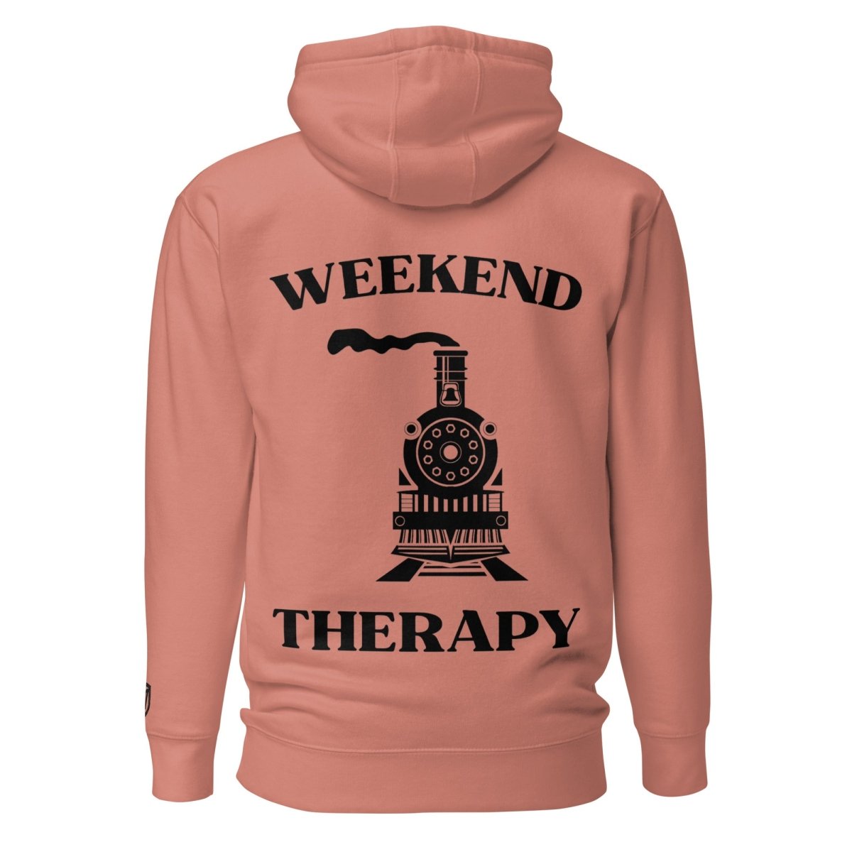 Weekend Therapy Train Hoodie – Steam Locomotive Edition by Weekend Therapy™ – Weekend Therapy Clothing