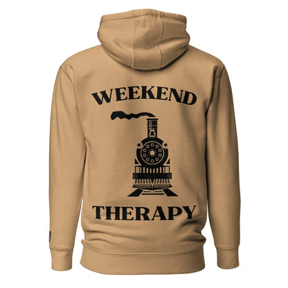 Weekend Therapy Train Hoodie – Steam Locomotive Edition by Weekend Therapy™ – Weekend Therapy Clothing