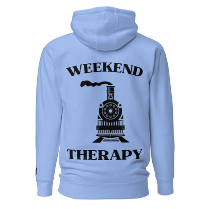 Weekend Therapy Train Hoodie – Steam Locomotive Edition by Weekend Therapy™ – Weekend Therapy Clothing