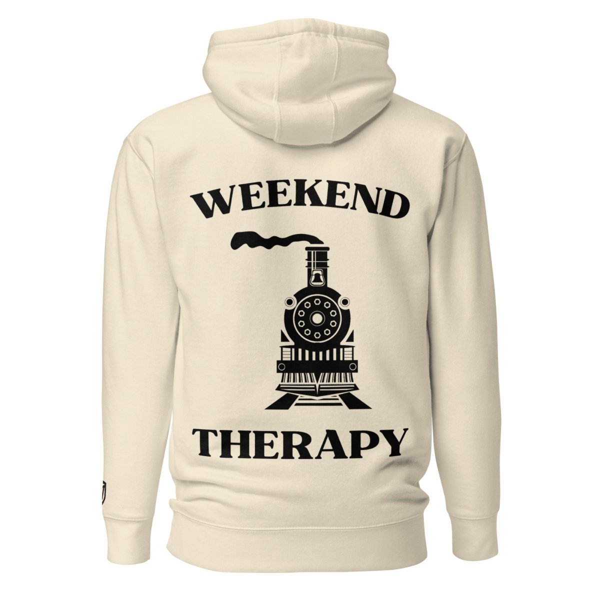 Weekend Therapy Train Hoodie – Steam Locomotive Edition by Weekend Therapy™ – Weekend Therapy Clothing