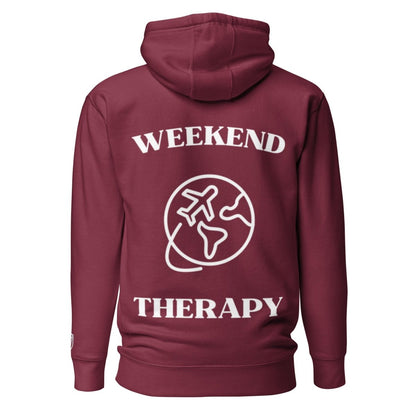 Weekend Therapy Travel Hoodie – Global Flight Edition by Weekend Therapy™ – Weekend Therapy Clothing