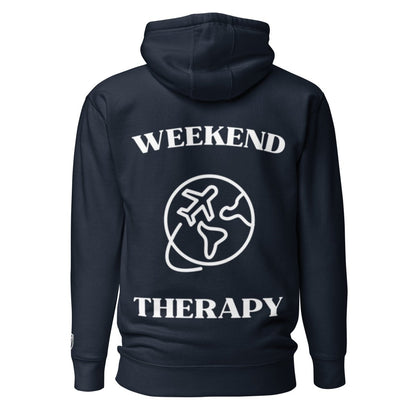 Weekend Therapy Travel Hoodie – Global Flight Edition by Weekend Therapy™ – Weekend Therapy Clothing