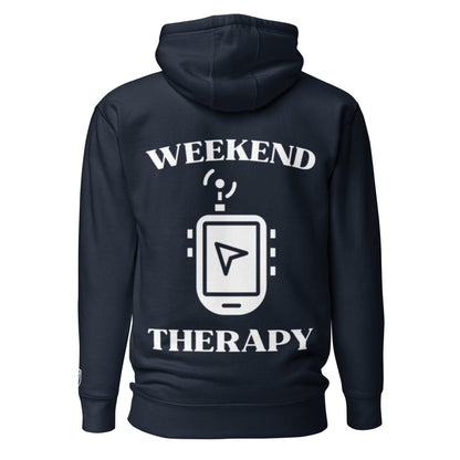 Weekend Therapy Treasure Hunting Hoodie – GPS Device Edition by Weekend Therapy™ – Weekend Therapy Clothing