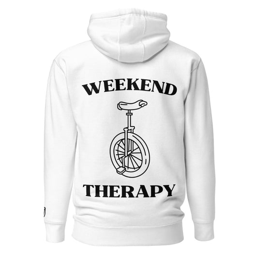 Weekend Therapy Unicycle Hoodie – Balance Edition by Weekend Therapy™ – Weekend Therapy Clothing