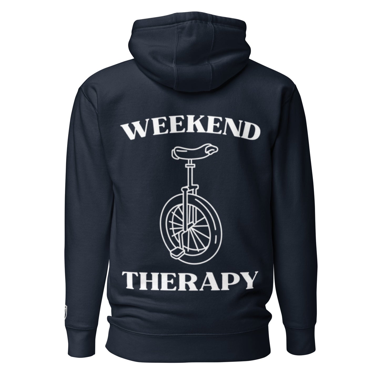Weekend Therapy Unicycle Hoodie – Balance Edition by Weekend Therapy™ – Weekend Therapy Clothing