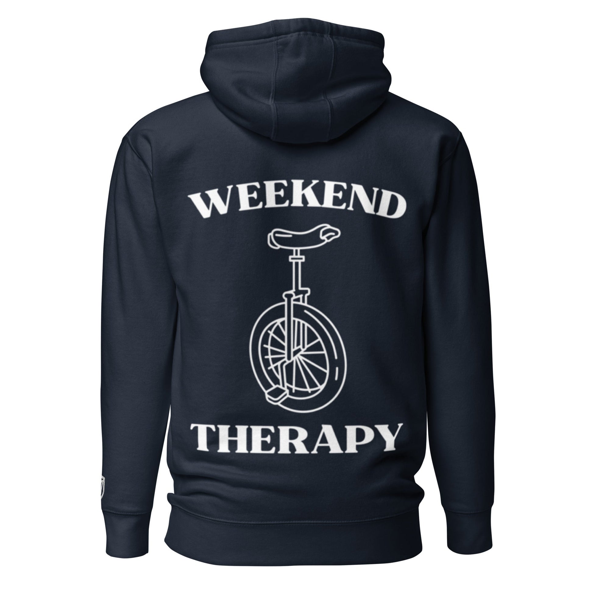 Weekend Therapy Unicycle Hoodie – Balance Edition by Weekend Therapy™ – Weekend Therapy Clothing