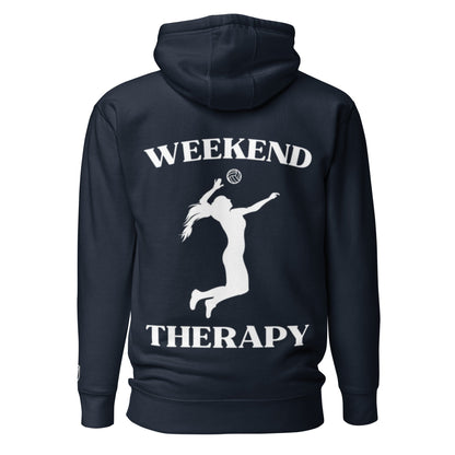 Weekend Therapy Volleyball Hoodie – Serve Edition by Weekend Therapy™ – Weekend Therapy Clothing
